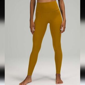 Lululemon Align Pant 28" Gold Spice Leggings Size 14